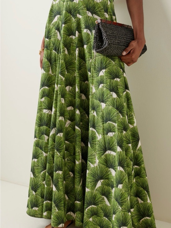 Agua by Agua Bendita Dresses & Skirts - Agua by Agua Bendita Green Palm-Print Maxi Skirt Set